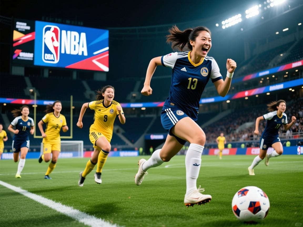 拼尽全力,女足球员们向着胜利发起冲锋 第1张