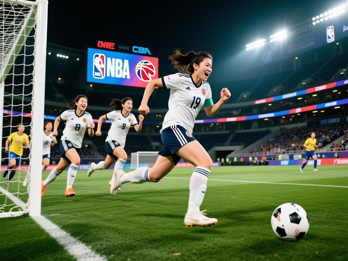 拼尽全力,女足球员们向着胜利发起冲锋 第2张