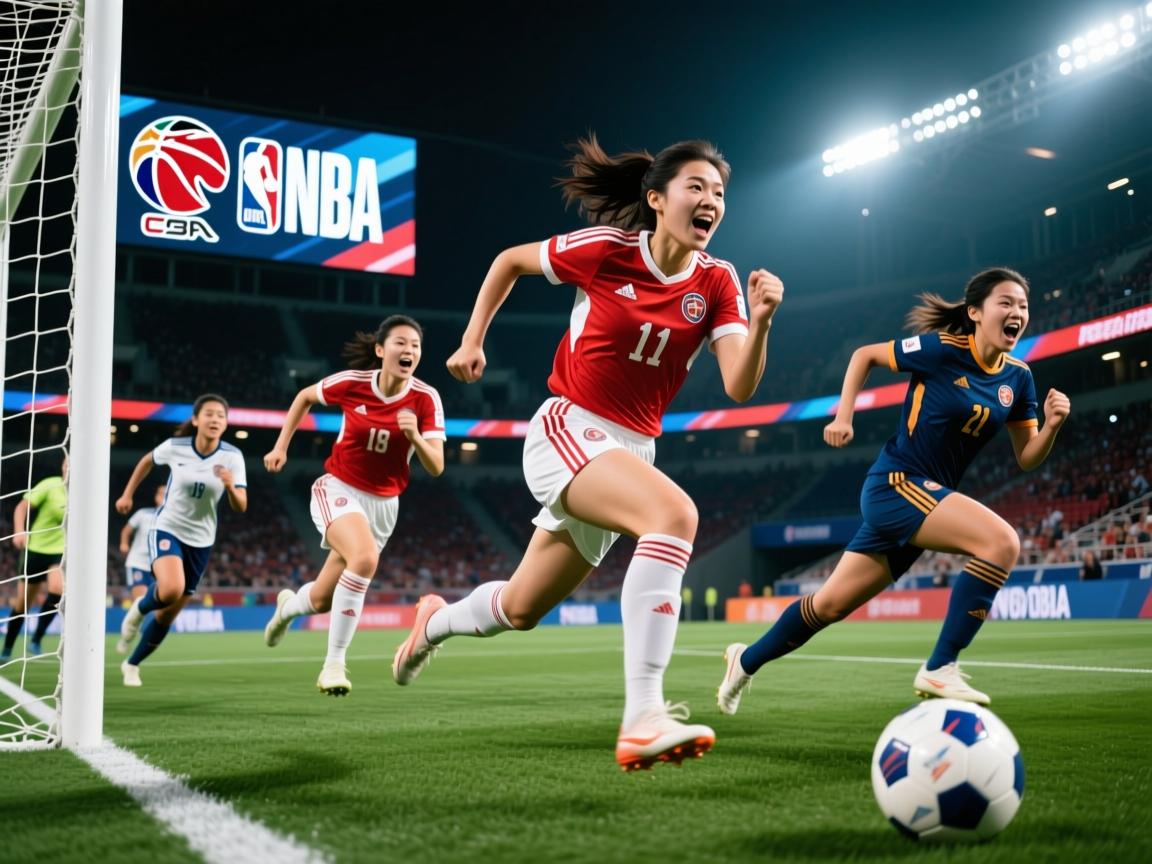 拼尽全力,女足球员们向着胜利发起冲锋 第4张